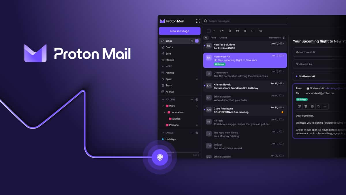 Proton Mail, un’alternativa crittografata e sicura a Gmail