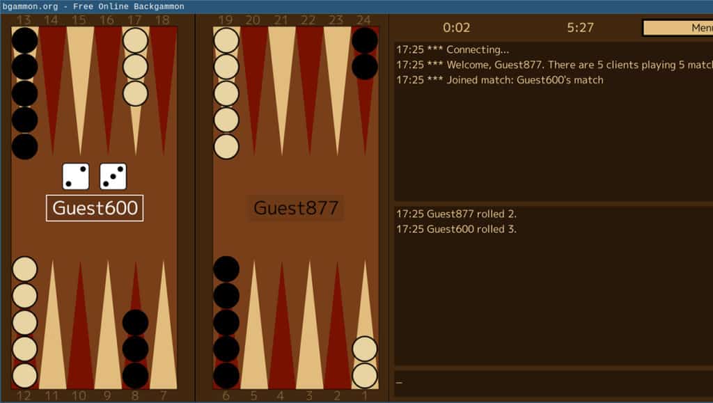 Giocare a backgammon online